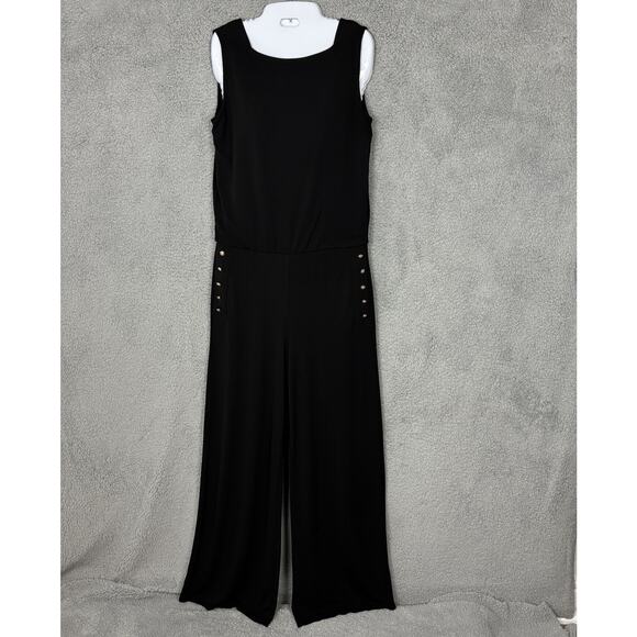 Lauren Ralph Lauren Womens Small Jumpsuit Wide Leg Minimalist Capsule Evening - Picture 2 of 16